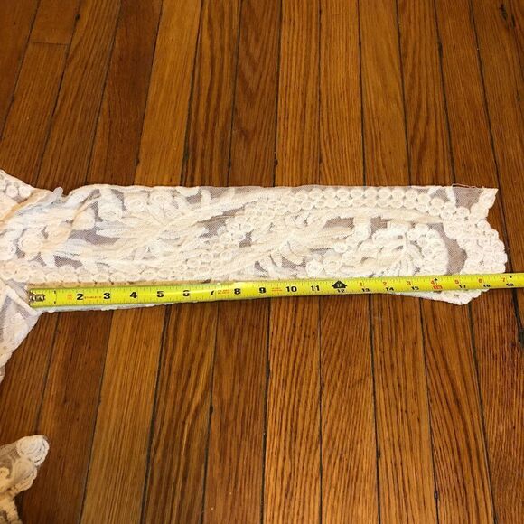 Boho Festival Lace Top Long Sleeve Large - Picture 8 of 8